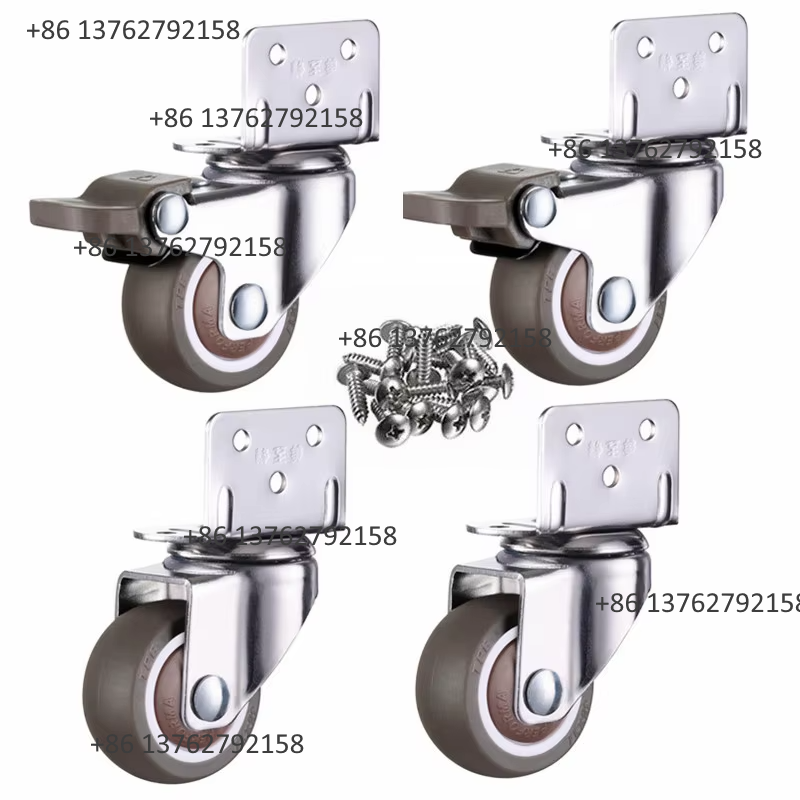 Furniture And Hardware - 4 Buah Roda Putar Karet Lembut