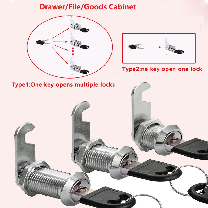 Office Furniture Hardware - File/Barang/Laci Kunci Kabinet dengan 2 Kunci