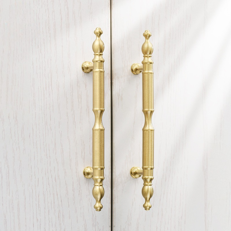 Furniture And Kitchen Hardware Fitting - Pegangan Furnitur Kuningan Padat Eropa Pegangan