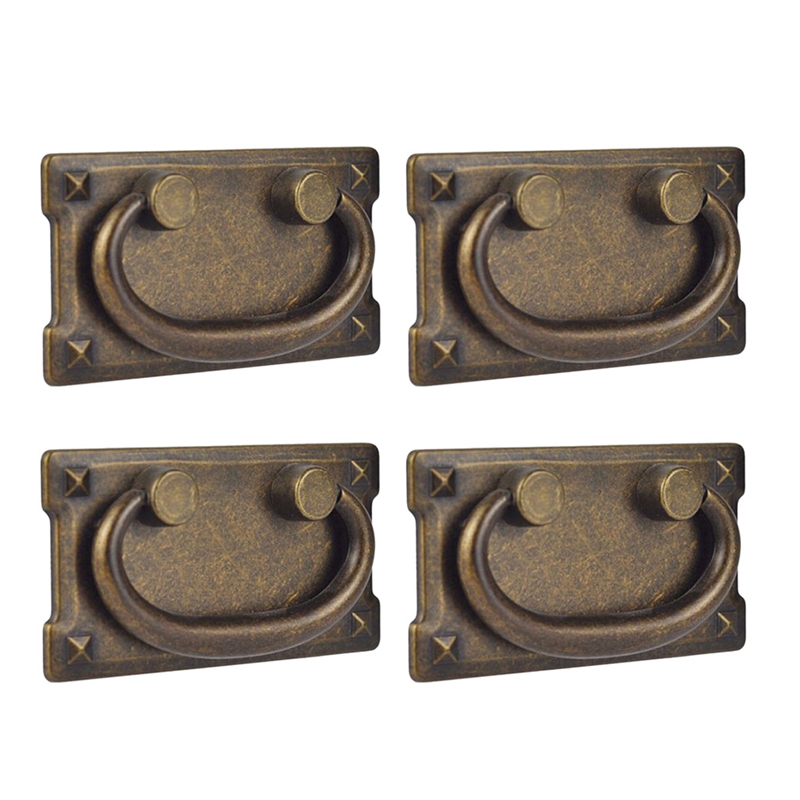 Furniture Home Hardware - 4 Buah Gagang Tarik Cincin Laci