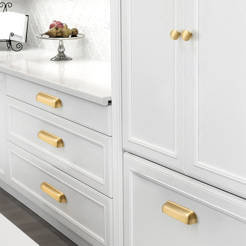 Furniture And Kitchen Hardware Fitting - Gagang Kuningan Solid Eropa untuk Furnitur,