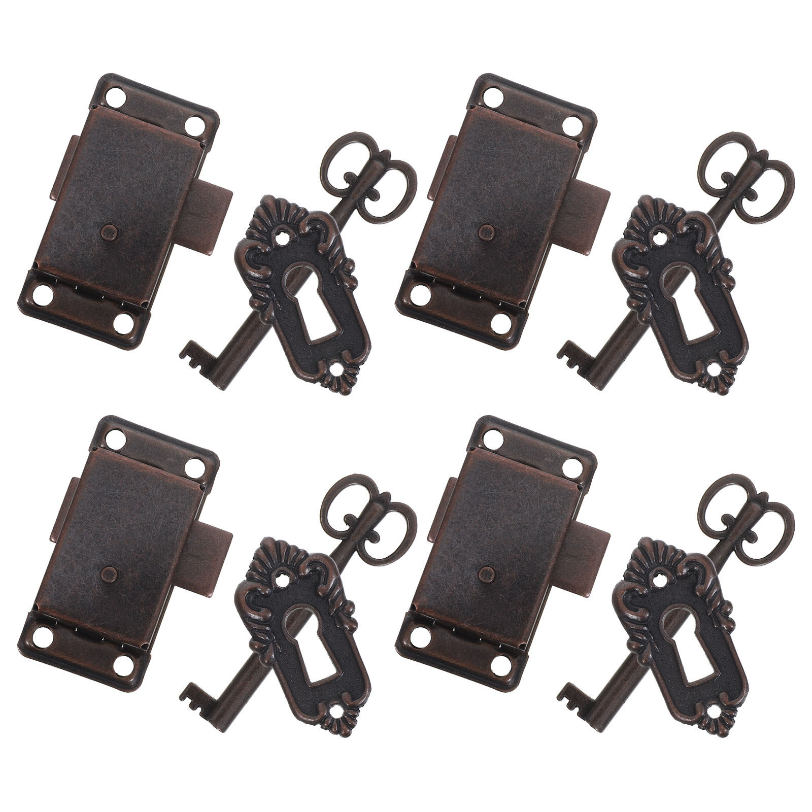 Furniture Hardware Lock - 4 Set Kunci Kabinet Retro Pengganti