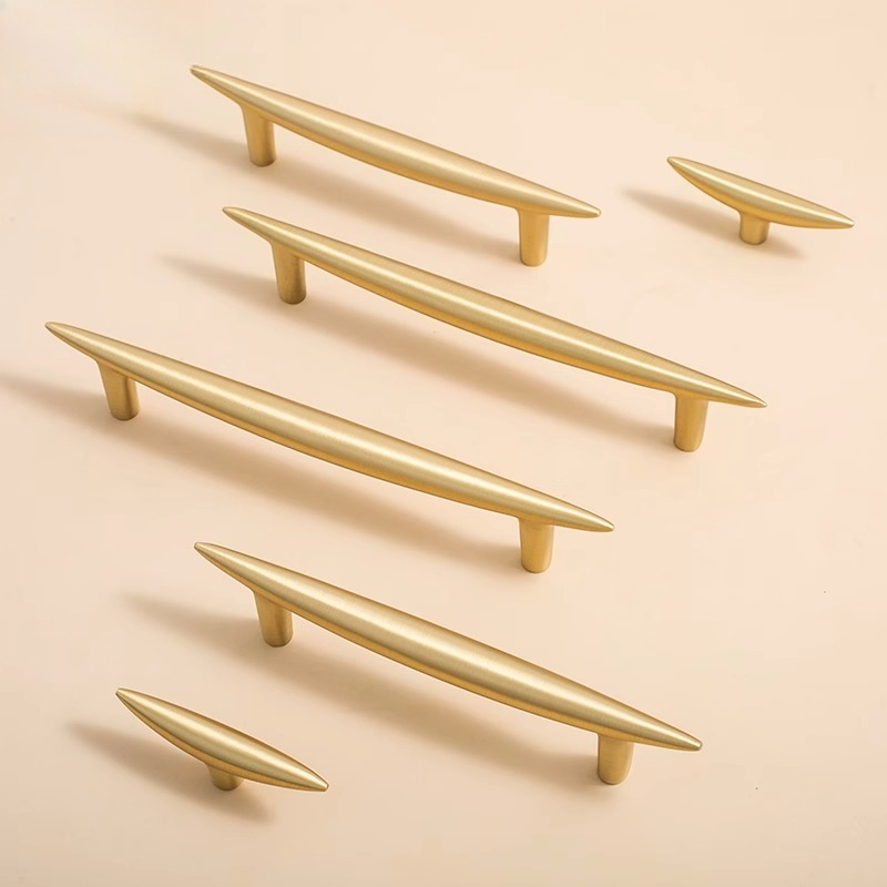 Furniture And Kitchen Hardware Fitting - Gagang Furnitur Kuningan Solid Nordik untuk