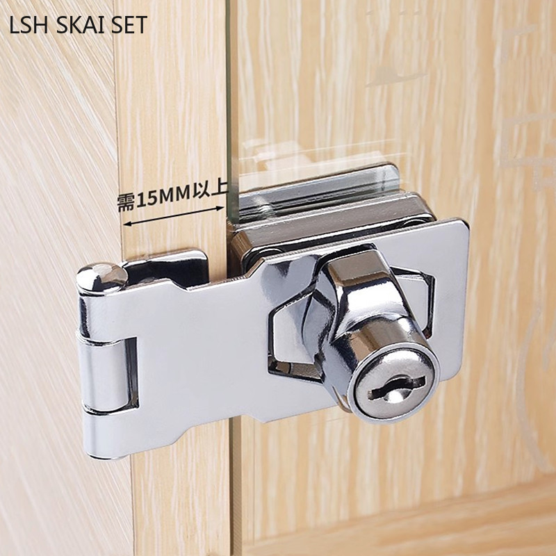Kunci pintu kaca No-punch laya - Furniture And Hardware Store ulasan dan harga