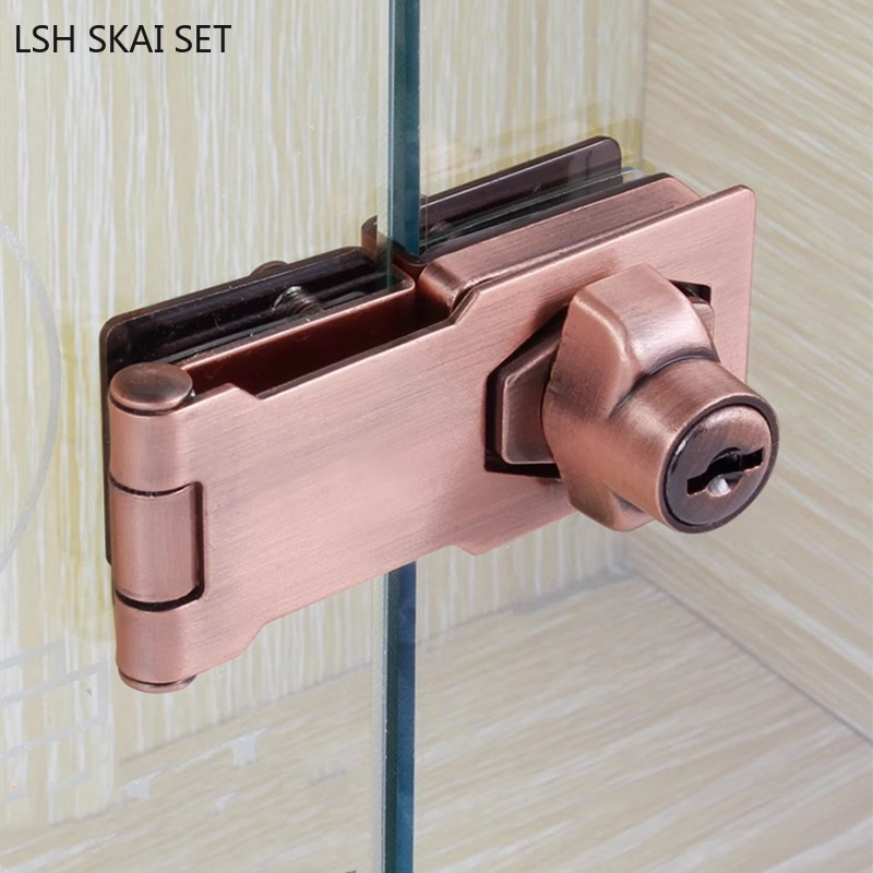 Kunci pintu kaca No-punch laya - Furniture And Hardware Store ulasan dan harga