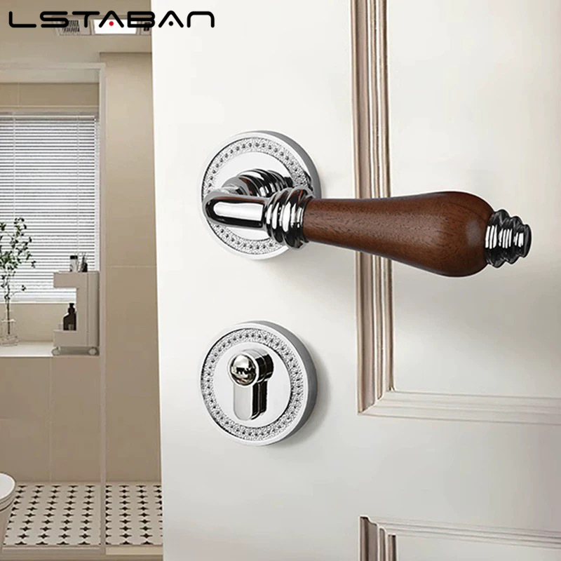 Kunci Pintu Gagang Kayu Walnut - Furniture Hardware Lock ulasan dan harga