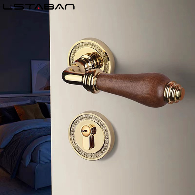 Kunci Pintu Gagang Kayu Walnut - Furniture Hardware Lock ulasan dan harga