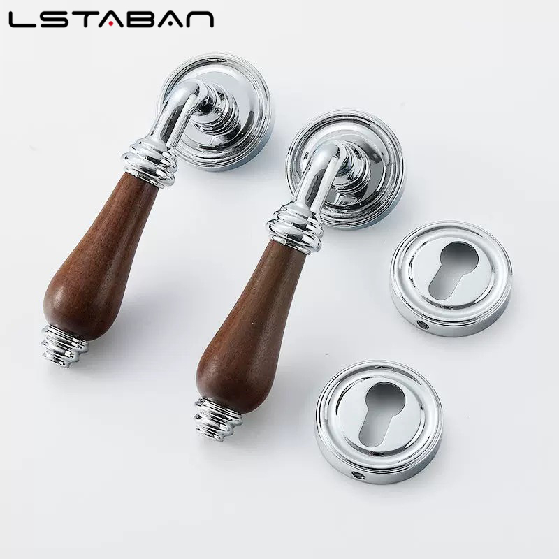 Kunci Pintu Gagang Kayu Walnut - Furniture Hardware Lock ulasan dan harga