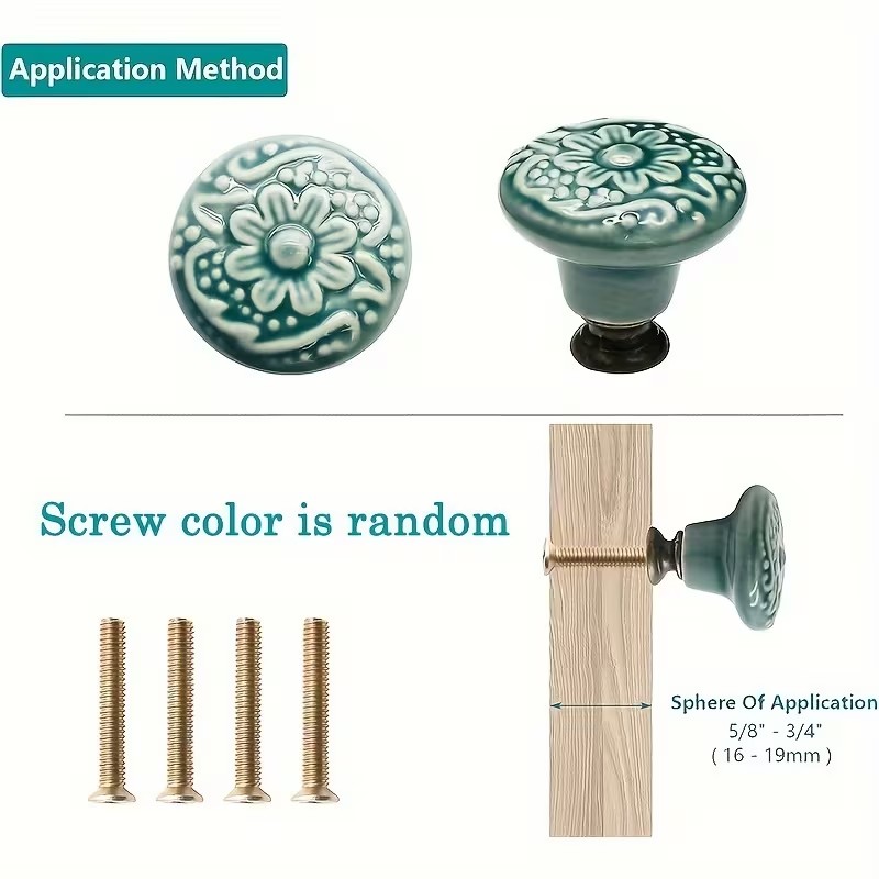 12 buah kenop kabinet keramik, - Furniture Hardware Manufacturer ulasan dan harga