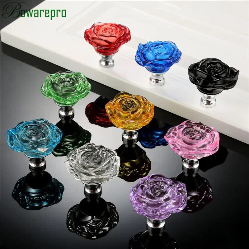 Bowarepro 50MM Kristal Mawar K - Furniture Hardware Supply ulasan dan harga