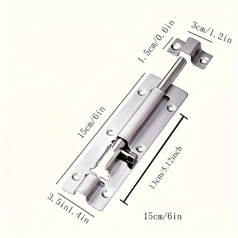 1/5 Buah Baut Pintu Baja Tahan - Barrel Bolt Slide ulasan dan harga
