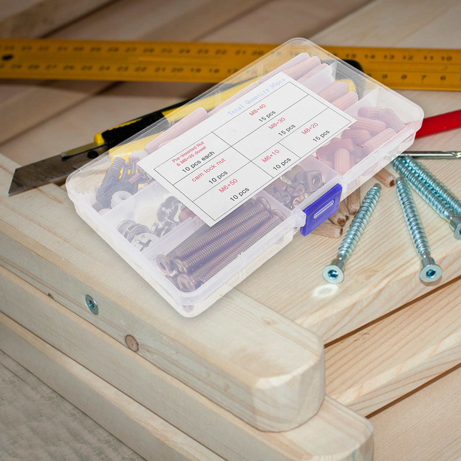 95Pcs Set Perlengkapan Konekto - Furniture And Hardware ulasan dan harga