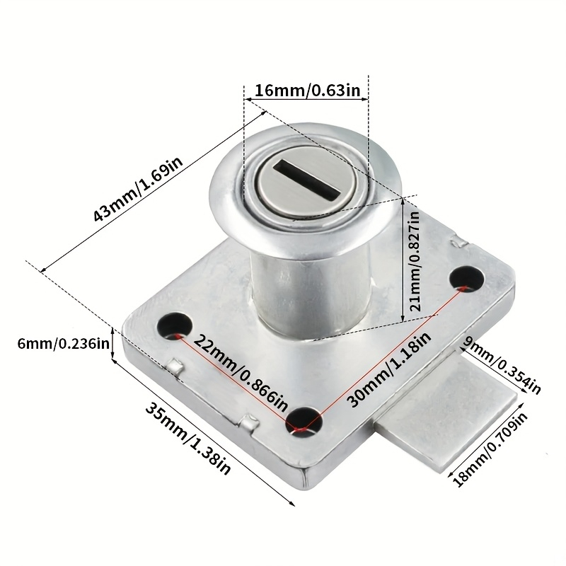Kunci Laci Kabinet, Kunci Cam  - Office Furniture Hardware ulasan dan harga